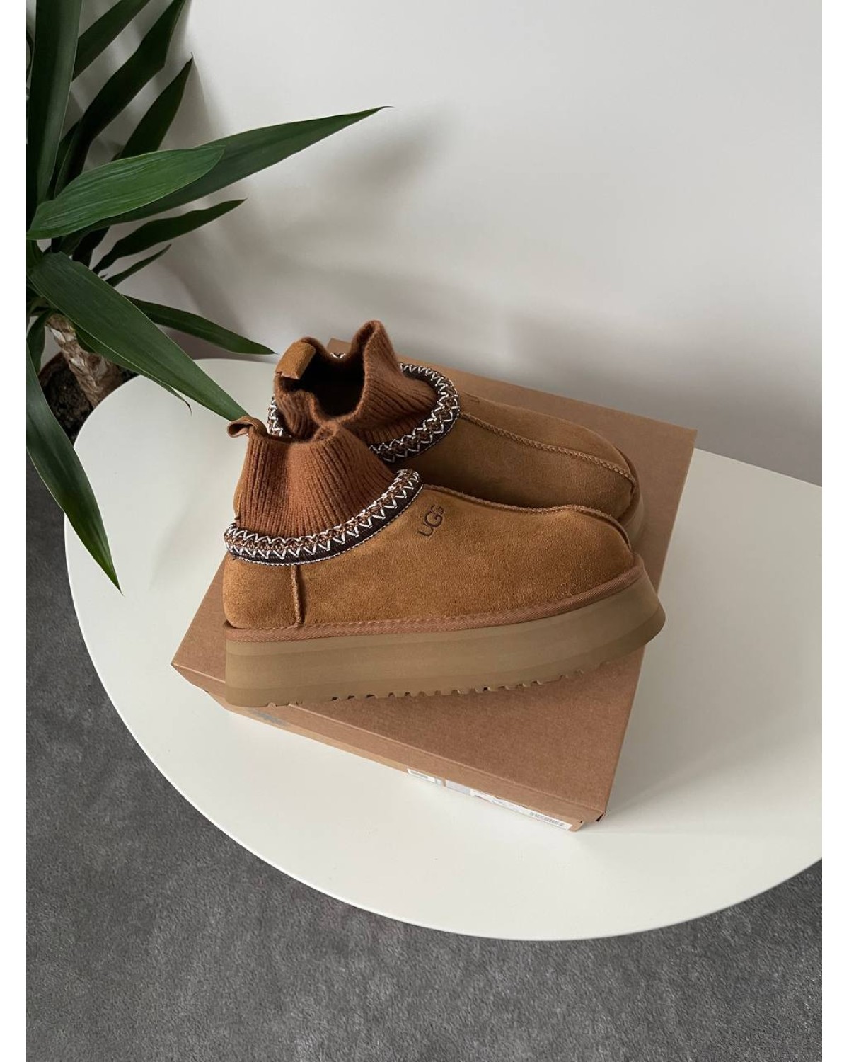 Ugg Tasman Platform Sock Chestnut