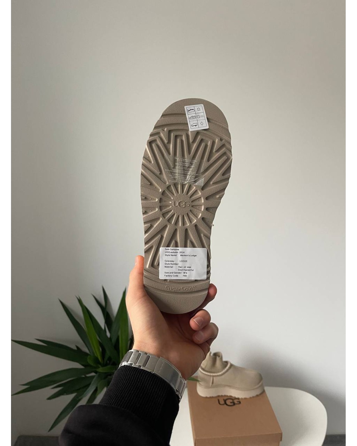 Ugg Tasman Platform Sock Beige