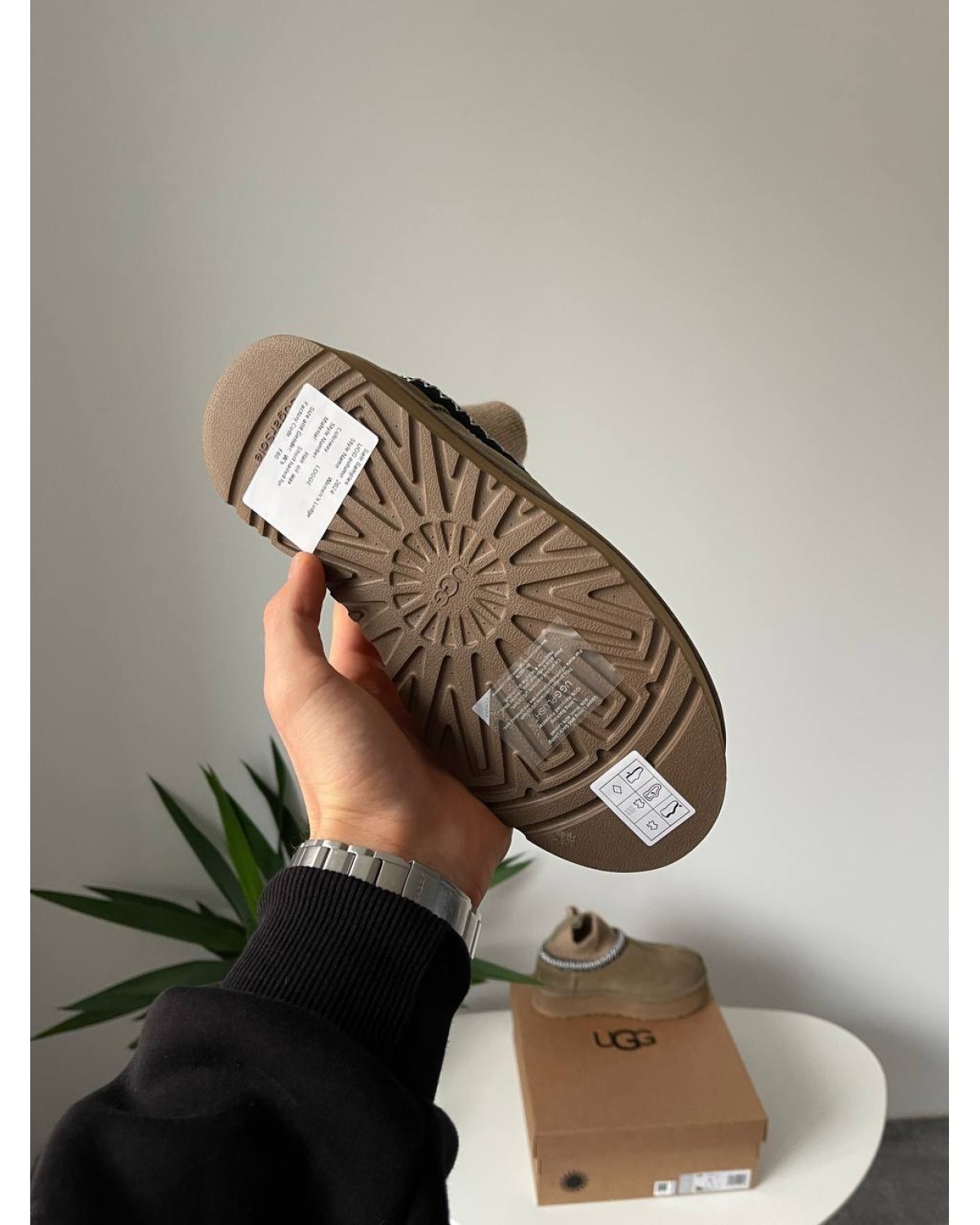 Ugg Tasman Platform Sock Khaki