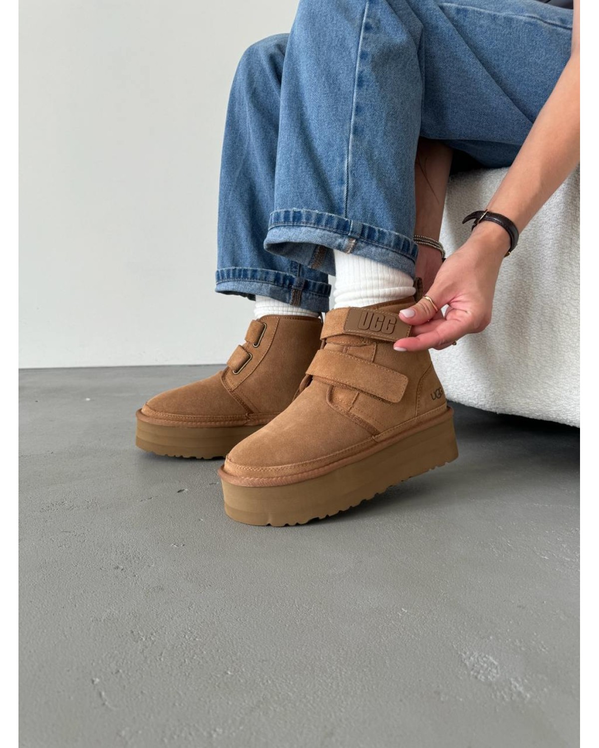Ugg Neumal Platform Velcro Chestnut Ugg Neumal Platform Velcro Chestnut