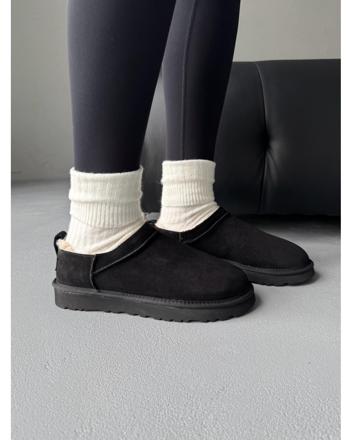 UGG Classic  Micro Boot Black
