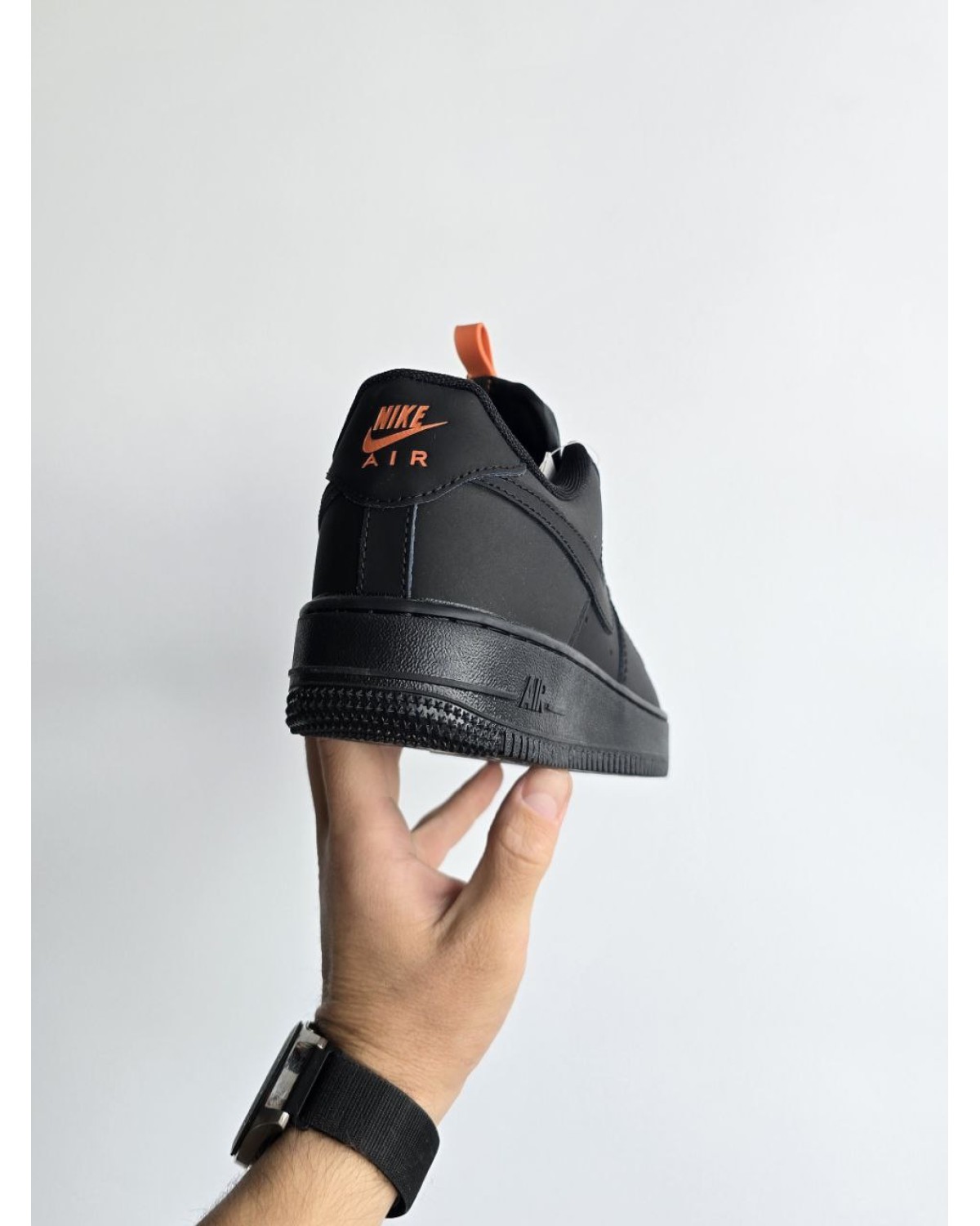 Nike Air Force Fur Black Orange Nike Air Force Fur Black Orange