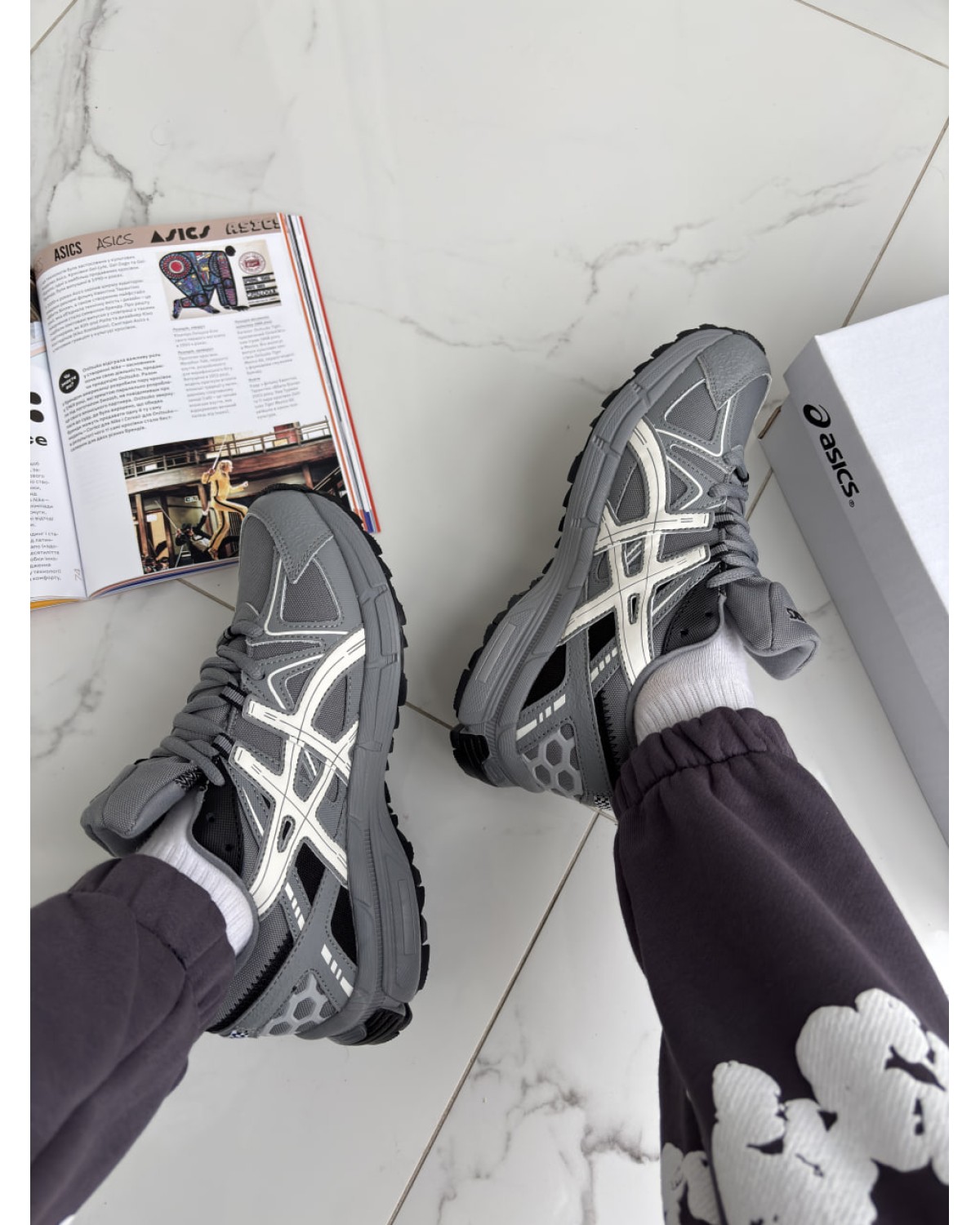 Asics Gel Kahana 8 Gray Termo Asics Gel Kahana 8 Gray Termo