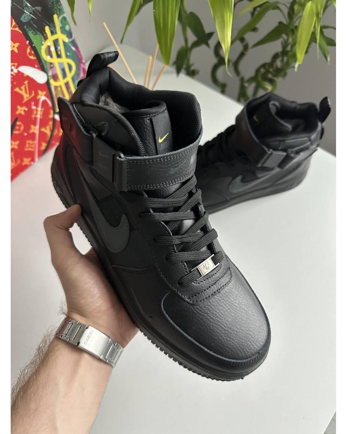 Nike Air Force 1 Mid Black Nike Air Force 1 Mid Black