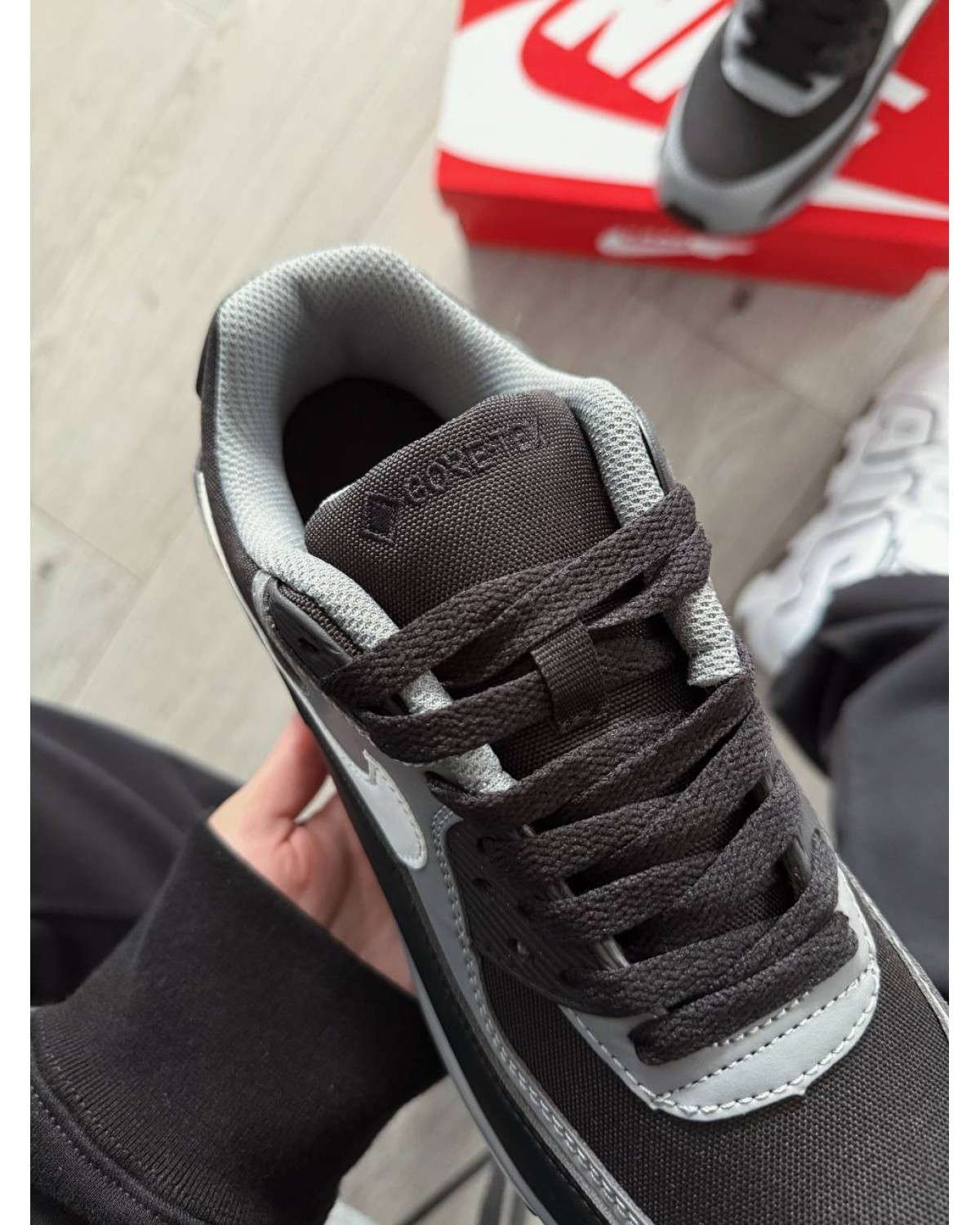 Nike Air Max 90 Gore-Tex Shoes Grey/Black Nike Air Max 90 Gore-Tex Shoes Grey/Black