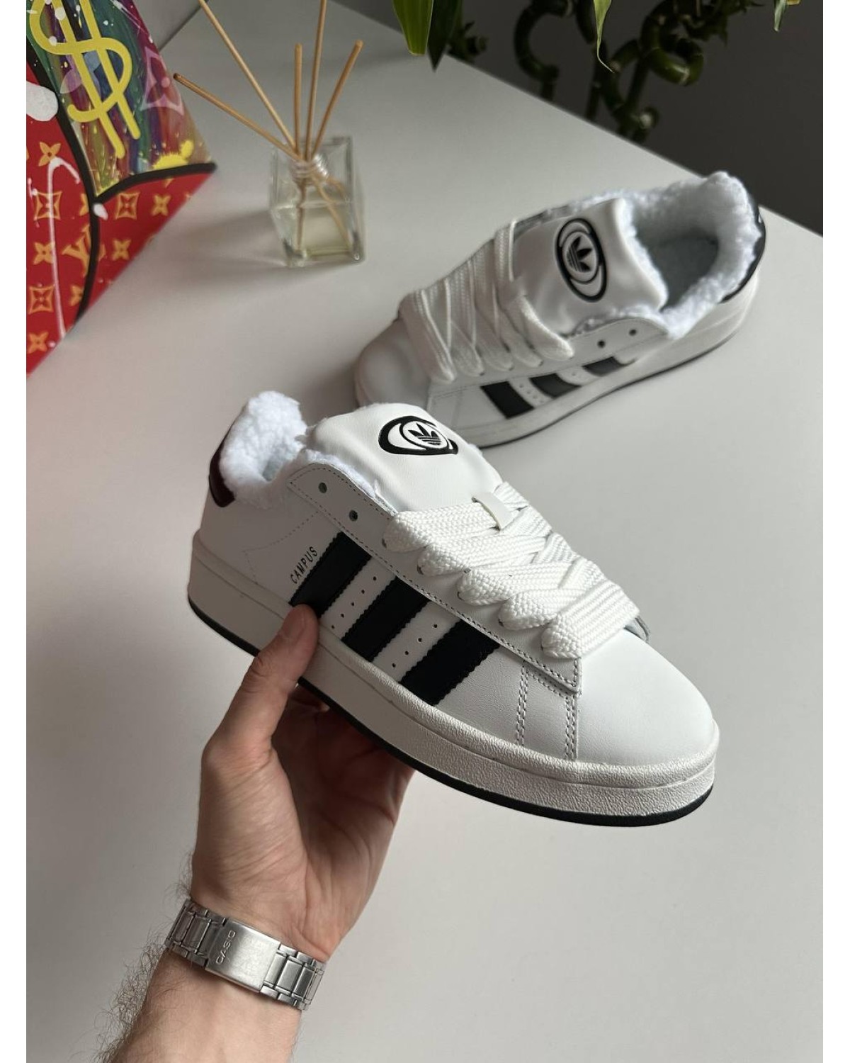 Adidas Campus White Black