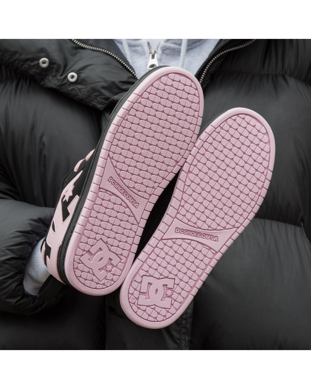 DC Court Graffik Black Pink