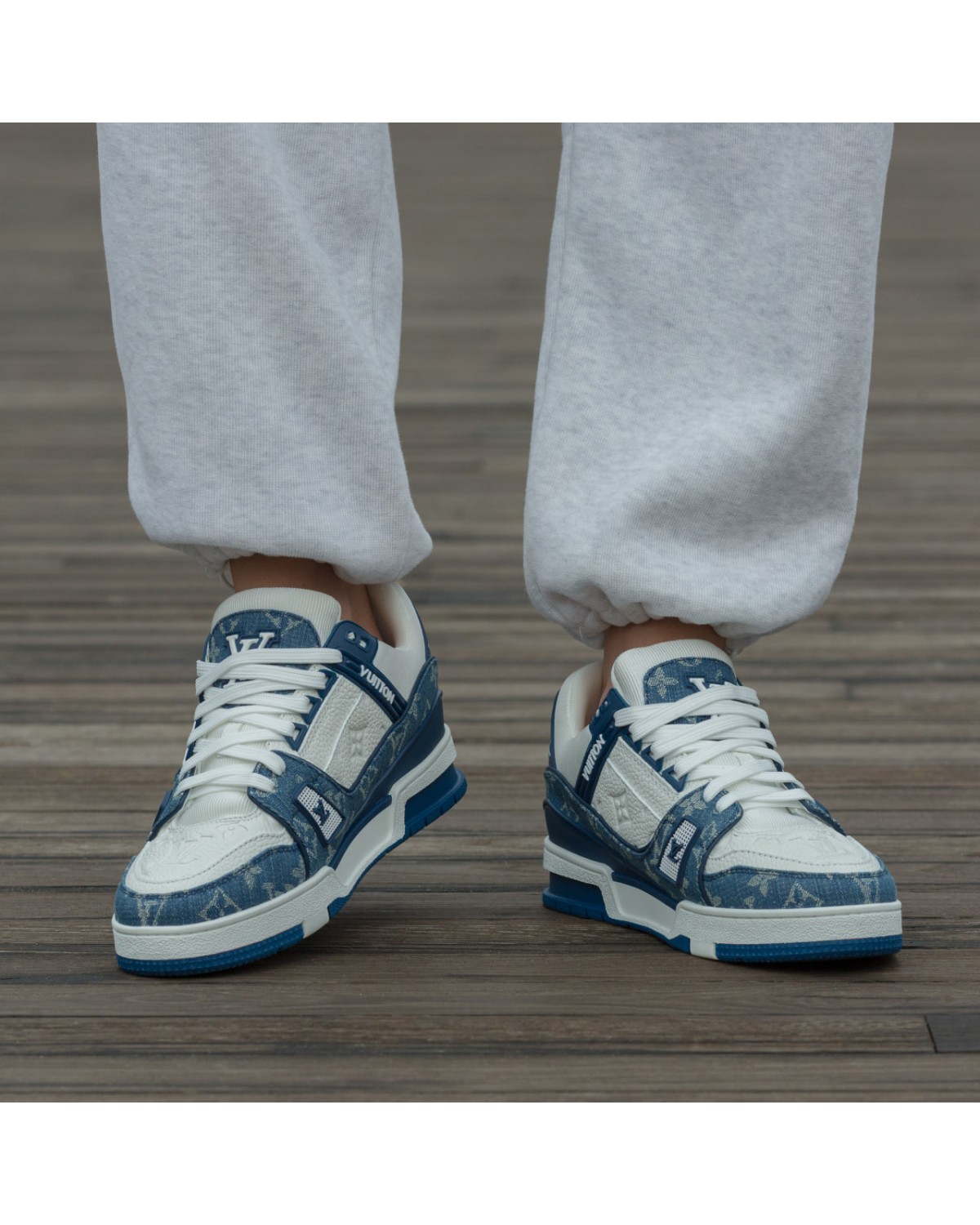 Louis Vuitton LV Trainer Sneakers Jeans