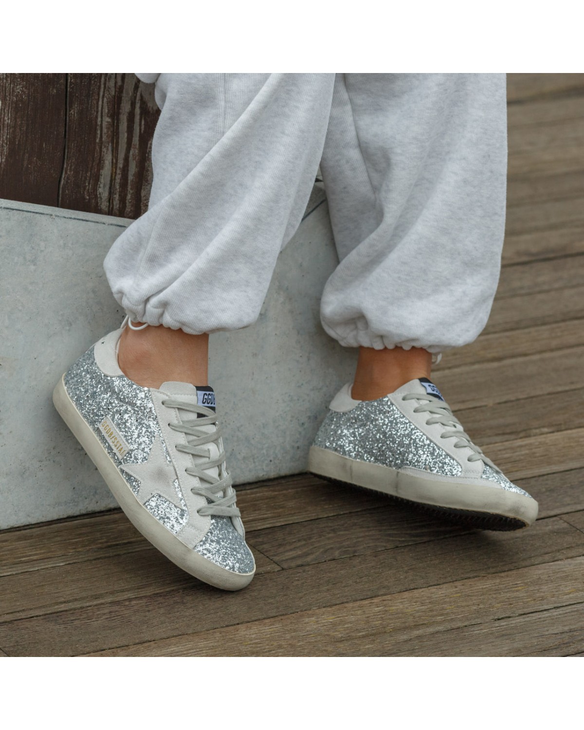 Golden Goose Silver Grey