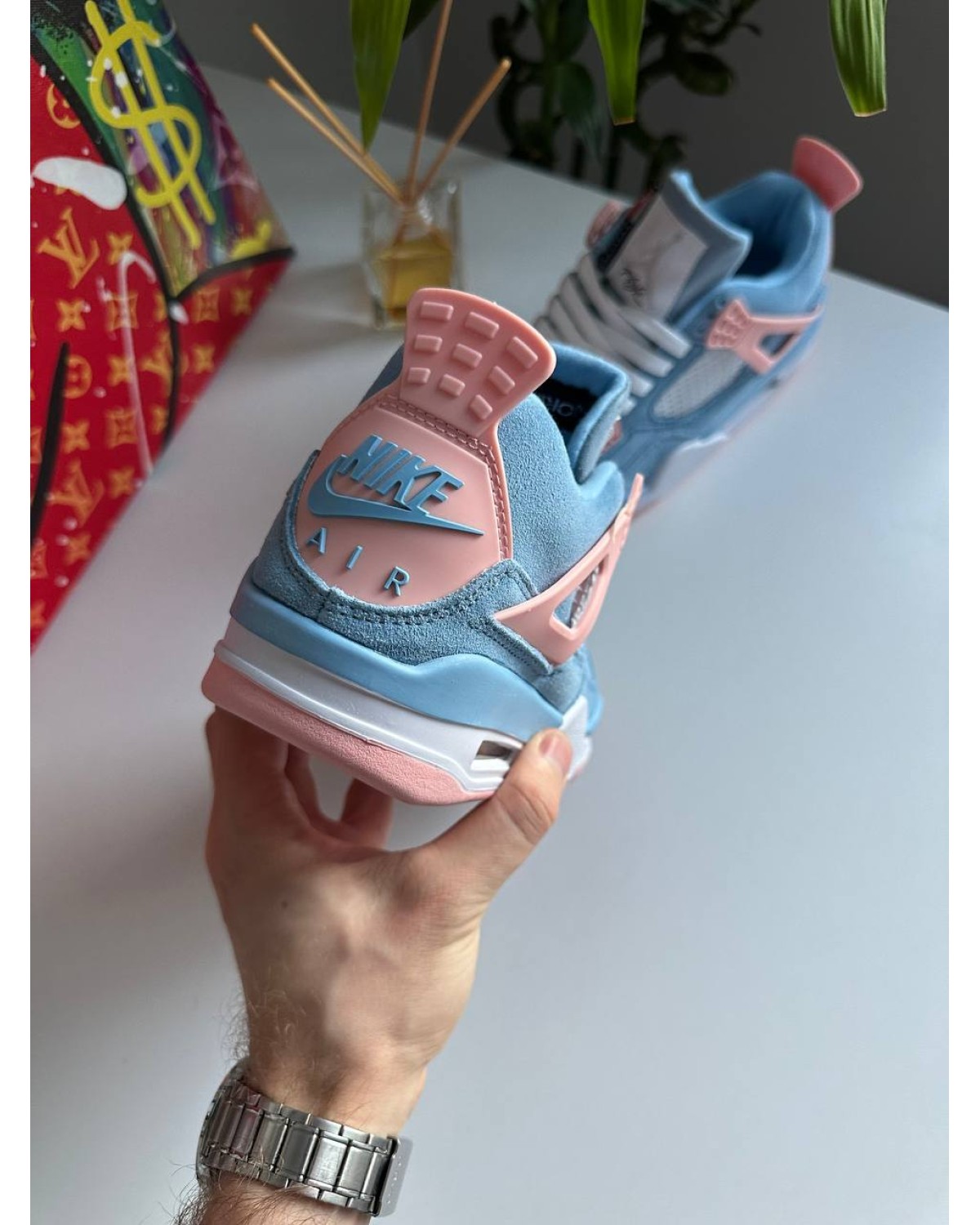 Nike Air Jordan 4 Retro Blue Pink