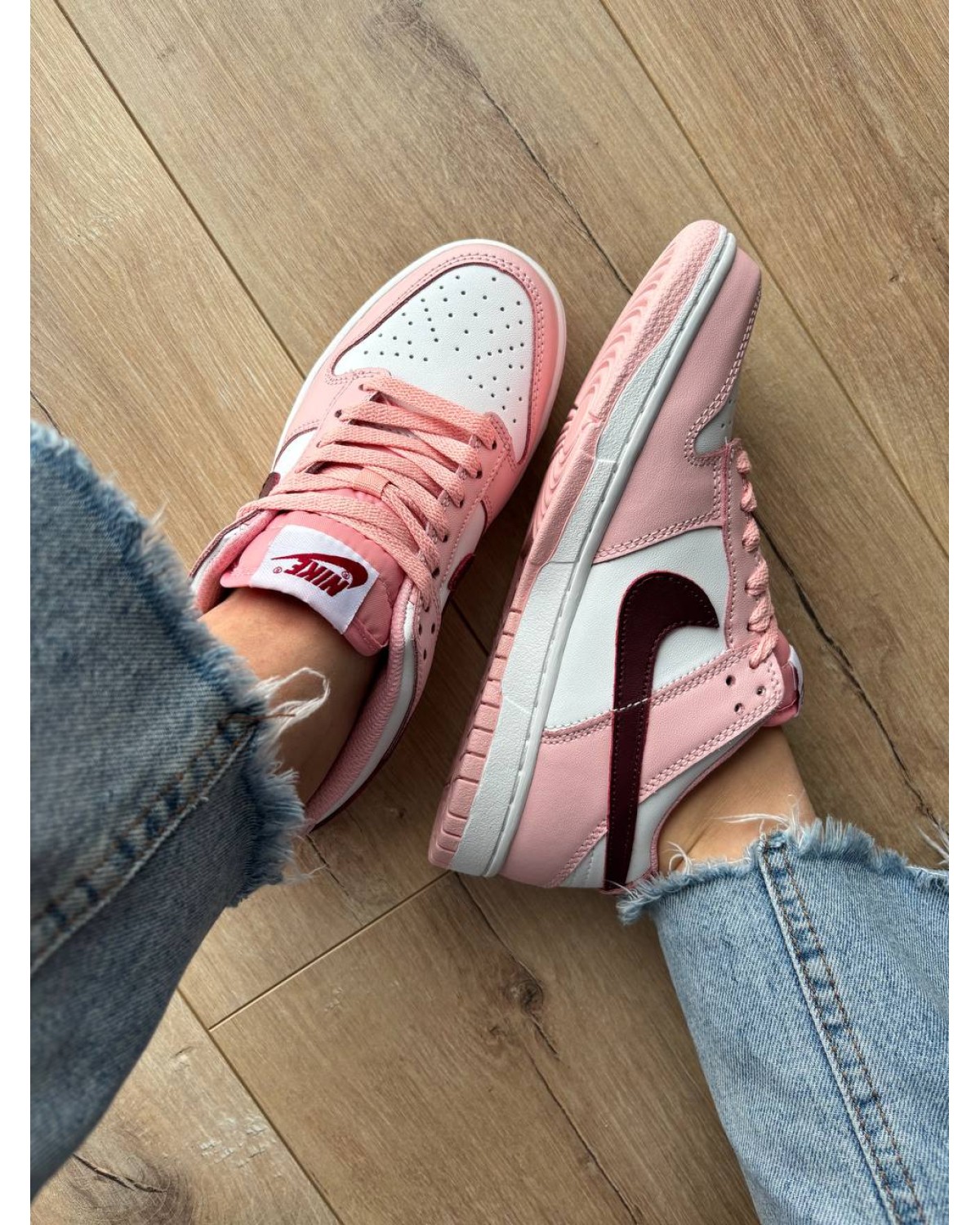 Nike Dunk Low Pink Foam Red White