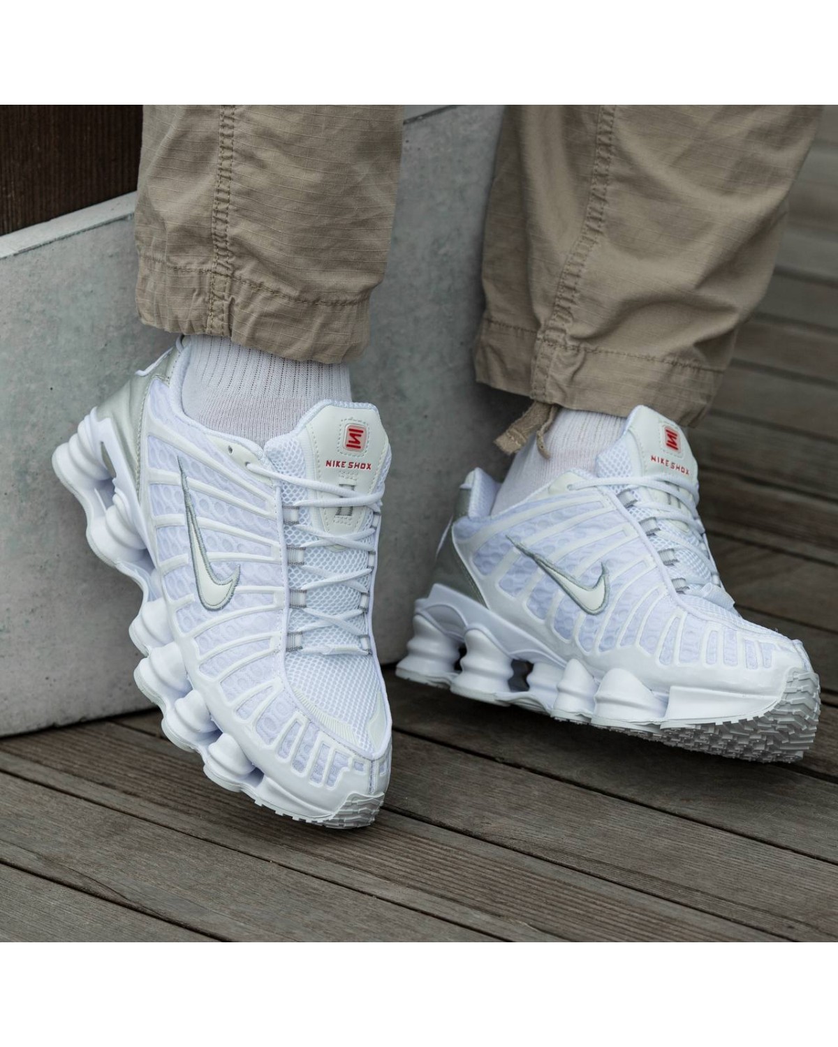 Nike Shox TL White Silver Nike Shox TL White Silver