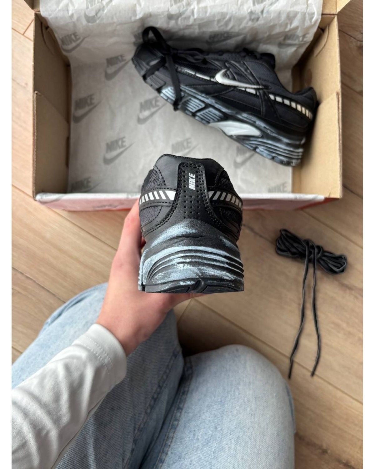 Nike Initiator Custom Black White