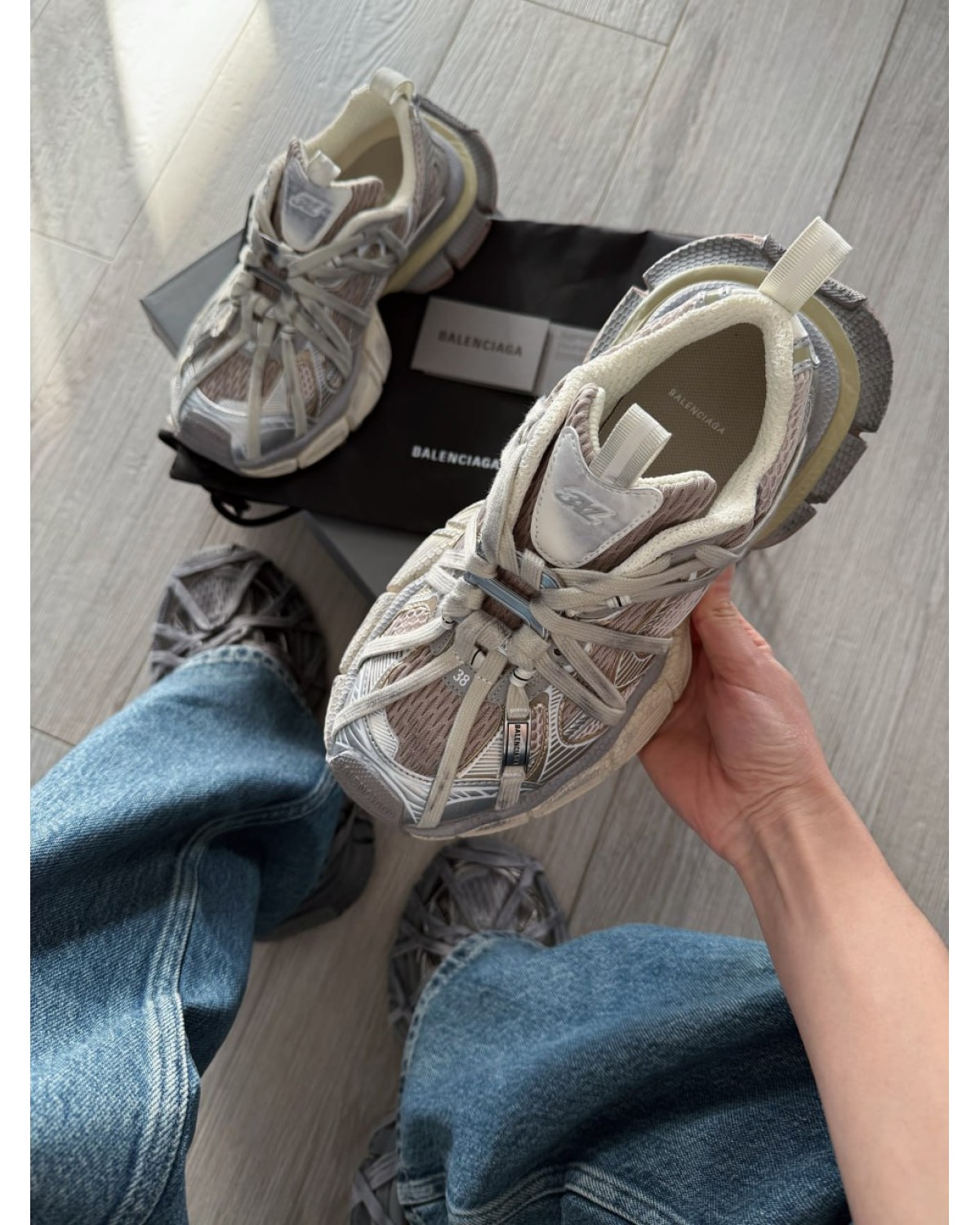 Balenciaga 3XL Extreme Lace Beige