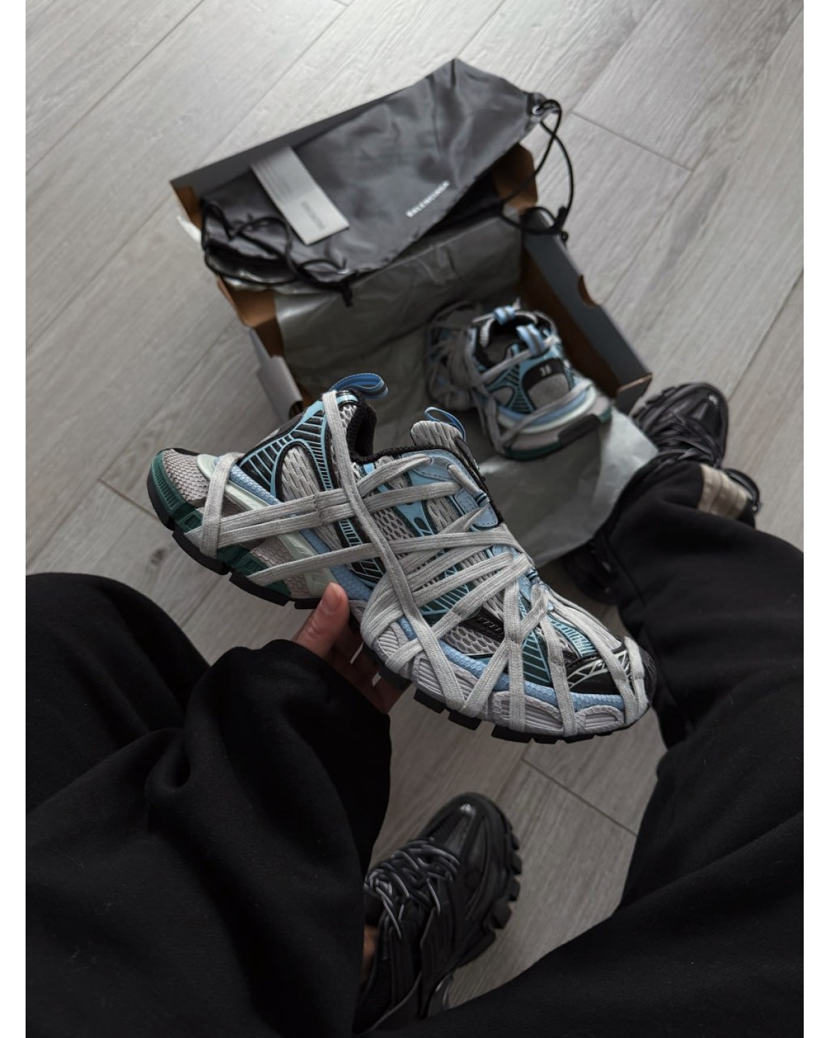 Balenciaga 3XL Extreme Lace Blue/Multicolor