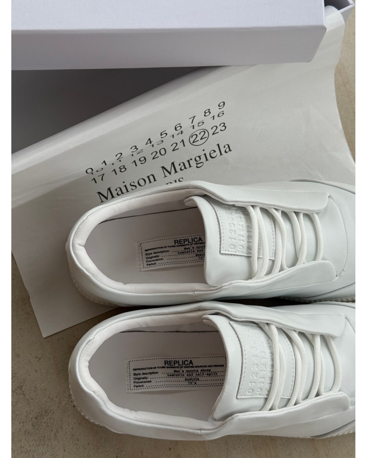 Maison Margiela White Black Paint