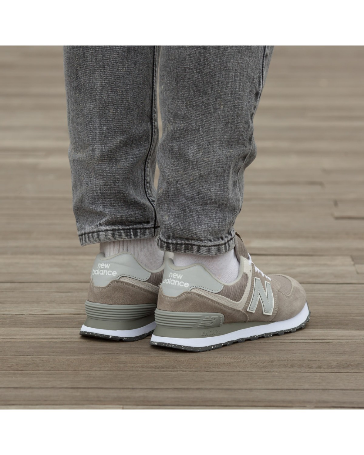New Balance 574 Grey Beige New Balance 574 Grey Beige
