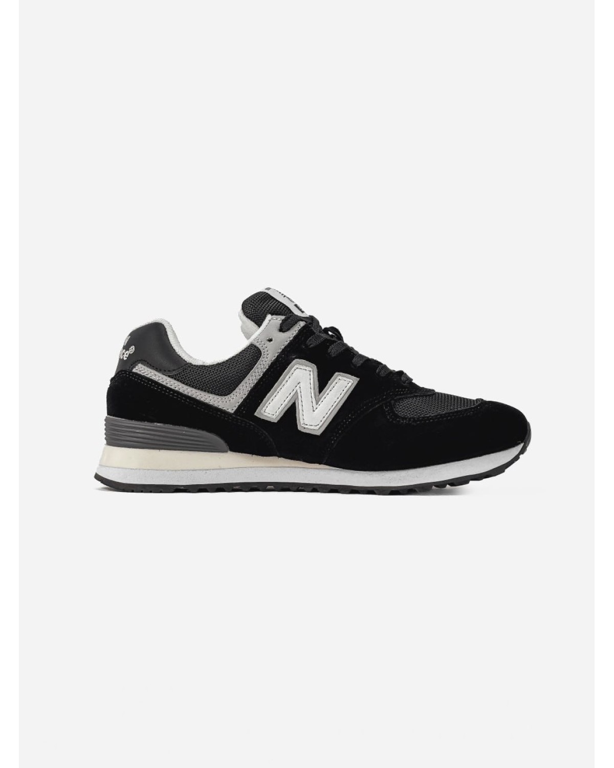 New Balance 574 Black/White/Dark Grey