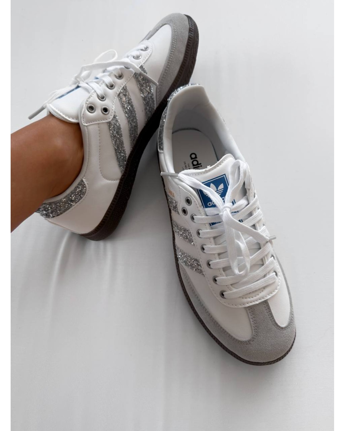 Adidas Samba White Glitter Shine