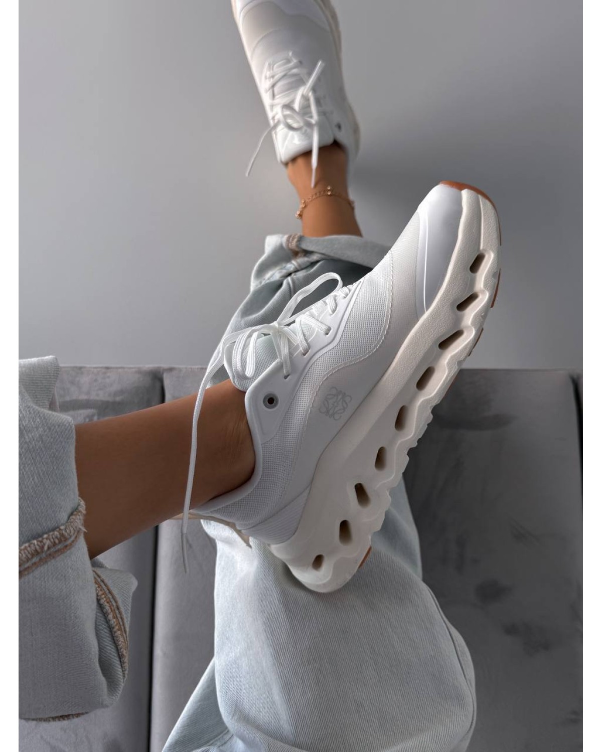 Loewe x Cloudfit White Beige
