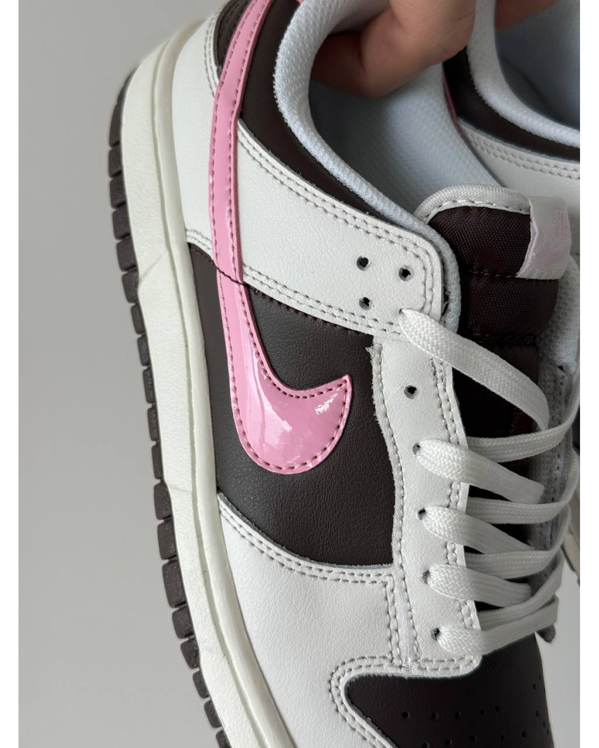 Nike SB Dunk White Brown Pink