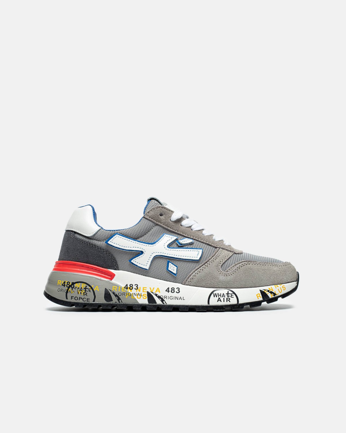 Premiata Mick Grey Blue Red