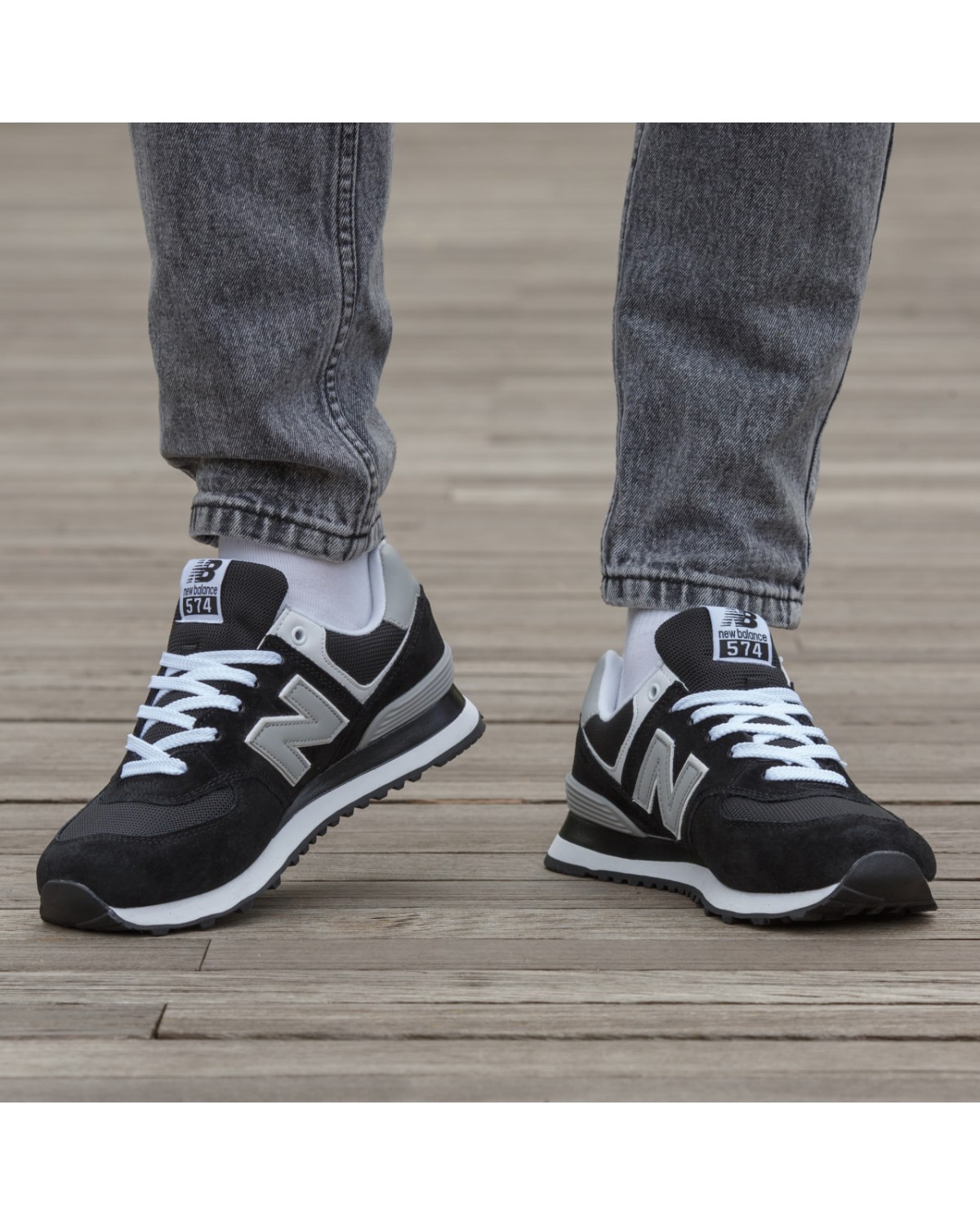 New Balance 574 Black/White New Balance 574 Black/White