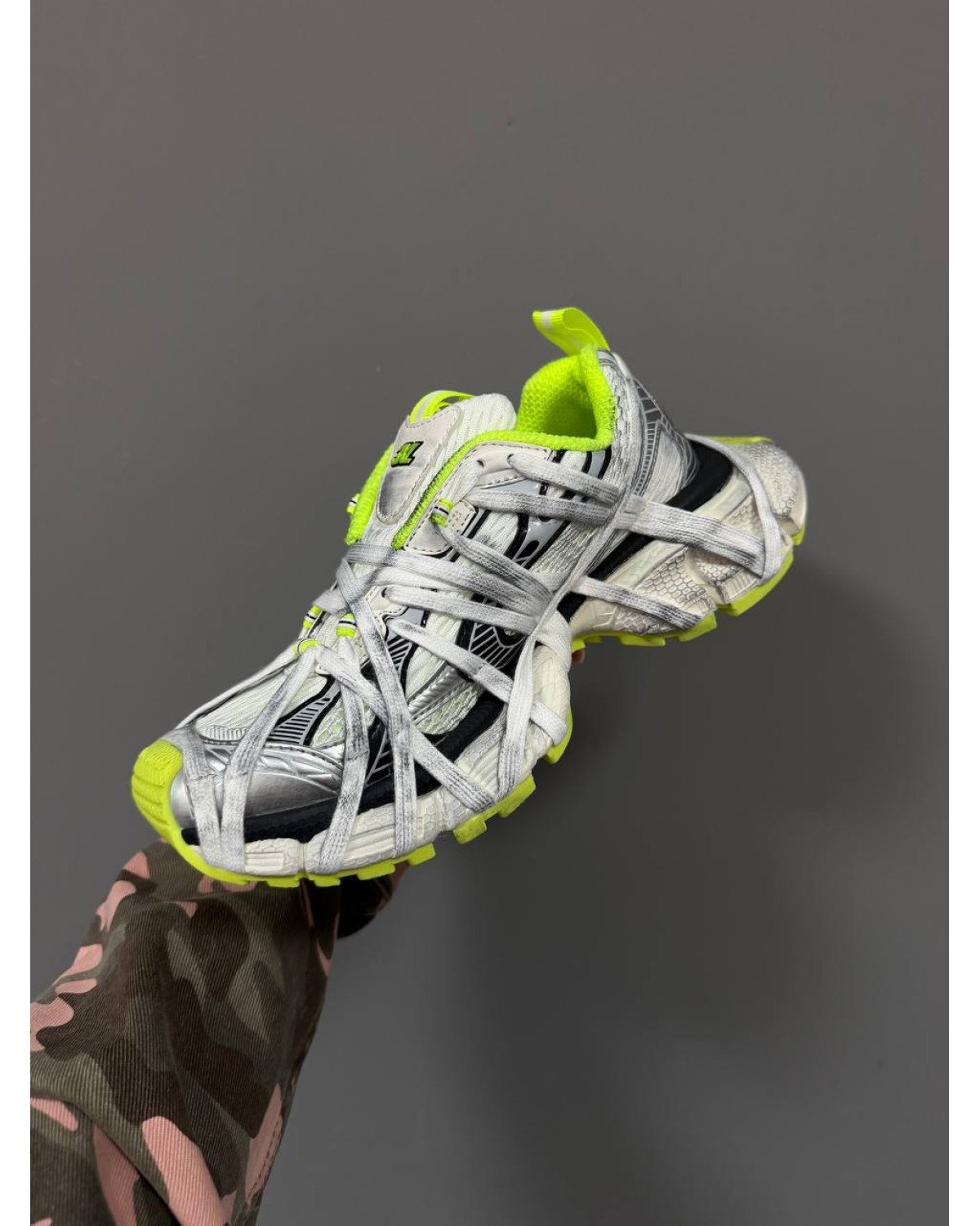 Balenciaga 3XL Extreme Laces Acid/Silver Balenciaga 3XL Extreme Laces Acid/Silver