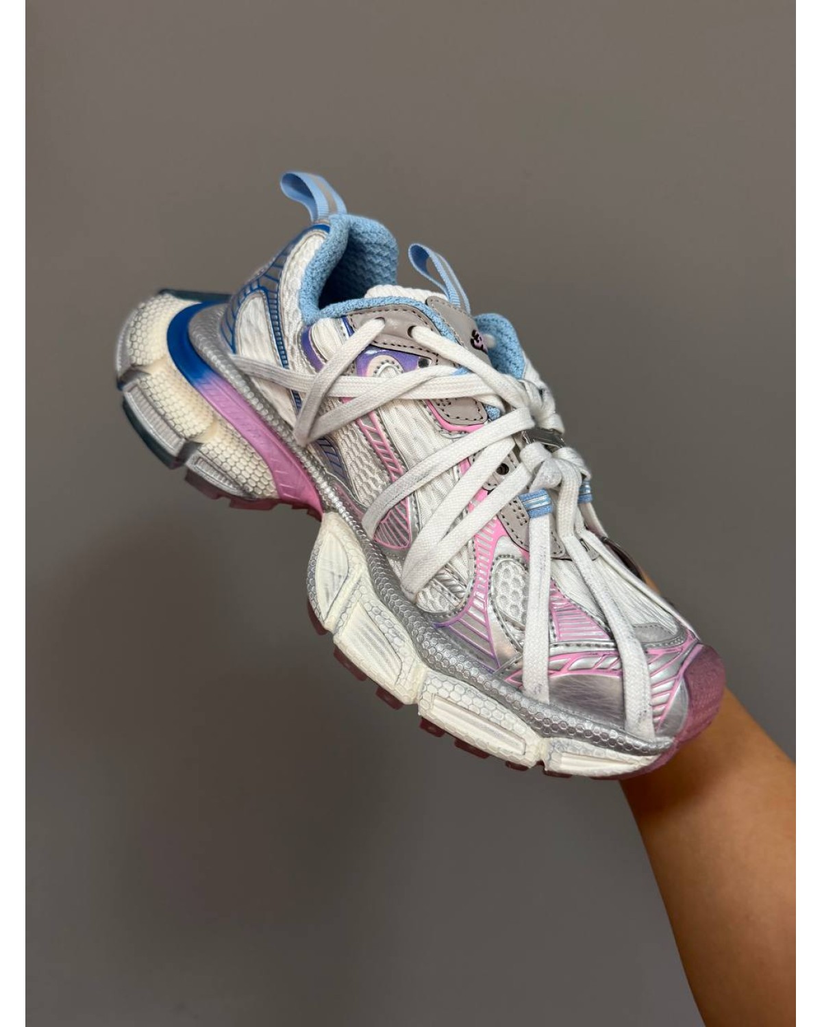 Balenciaga 3XL Extreme Laces Candy Pink/Blue Balenciaga 3XL Extreme Laces Candy Pink/Blue