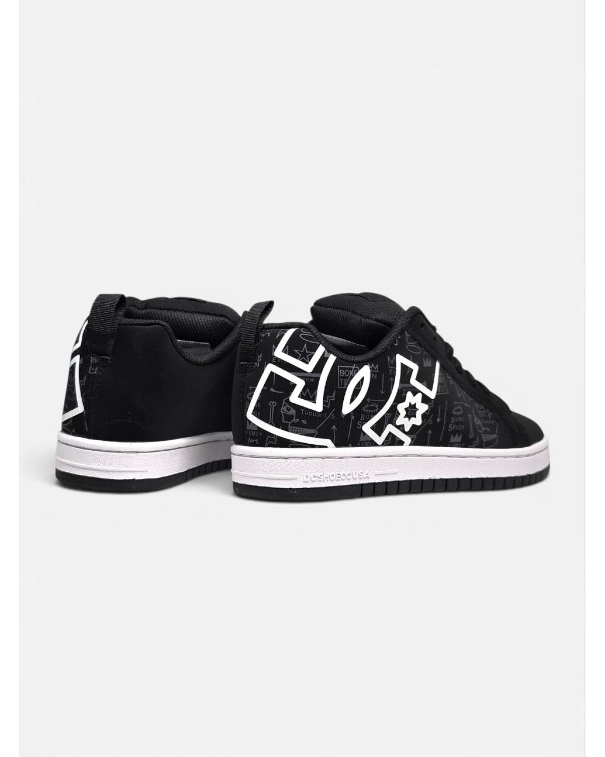 DC Shoes Court Graffik Black White DC Shoes Court Graffik Black White