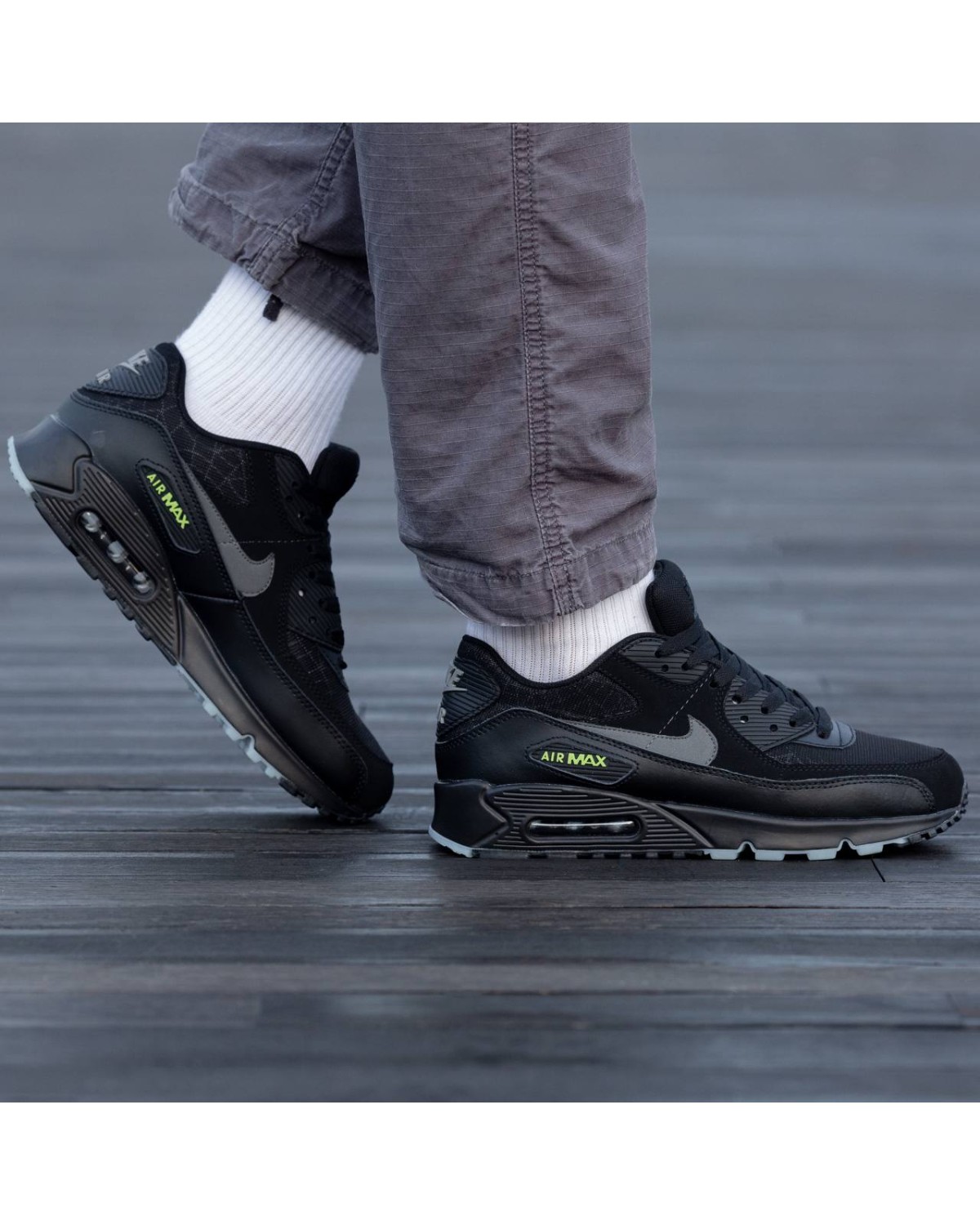 Nike Air Max 90 Black\Grey\Green Nike Air Max 90 Black\Grey\Green