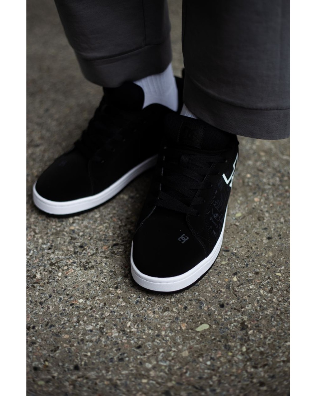 DC Shoes Court Graffik Black White DC Shoes Court Graffik Black White