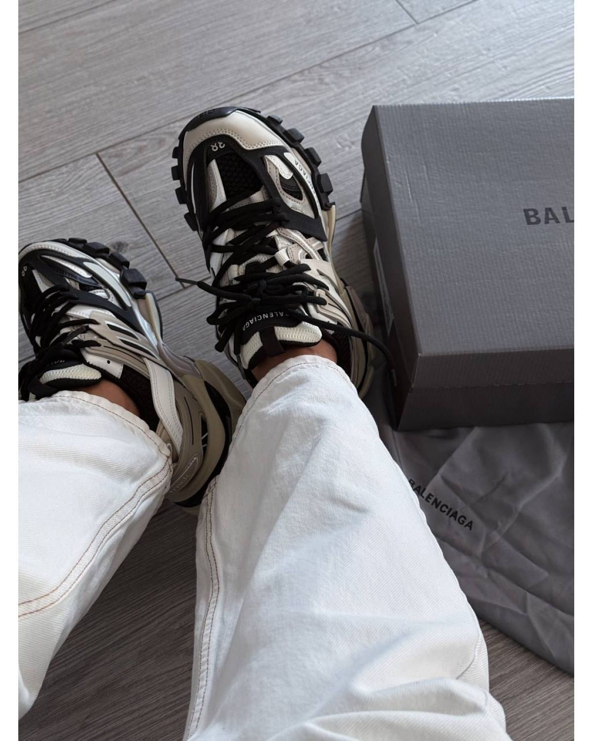 Balenciaga Track Beige Black Balenciaga Track Beige Black
