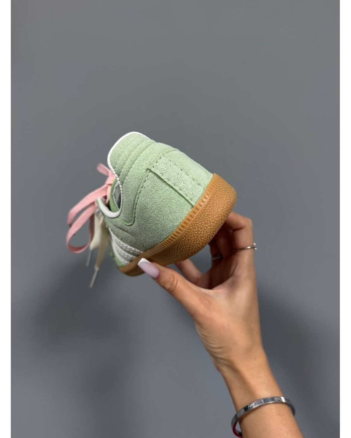 Adidas Samba Sage Green Double Laces Adidas Samba Sage Green Double Laces