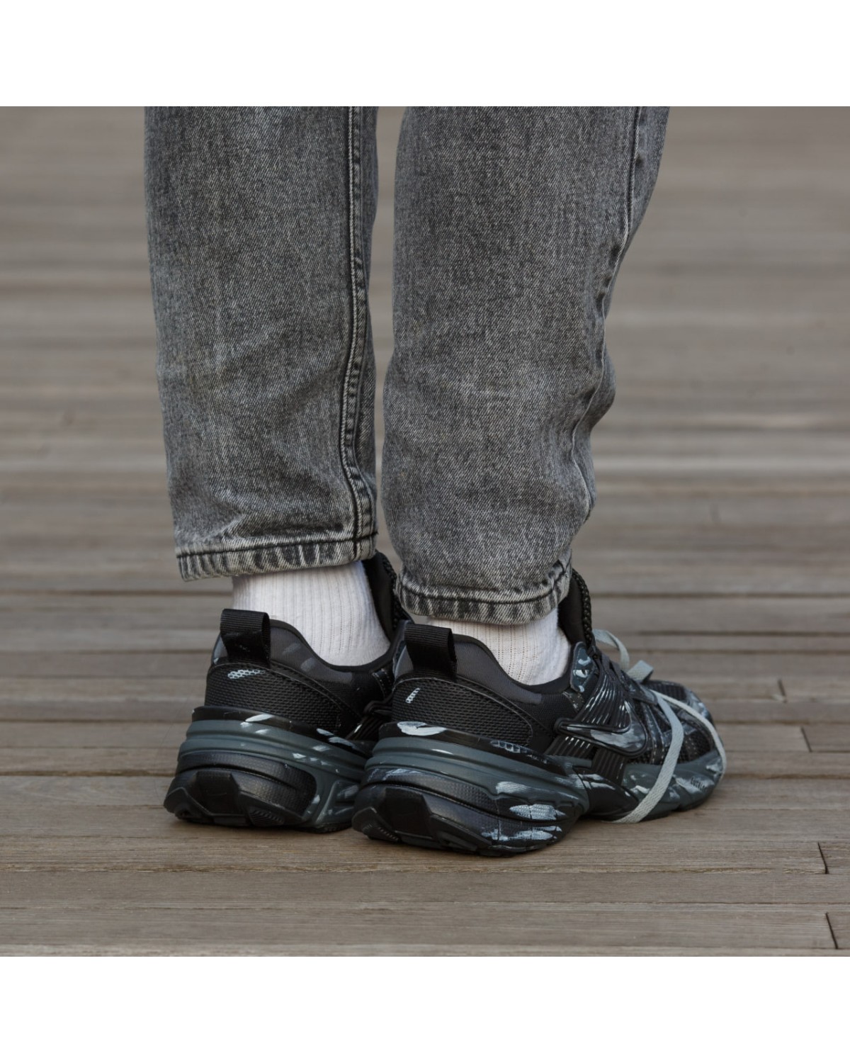 Nike Runntek V2K Black Silver Custom Nike Runntek V2K Black Silver Custom