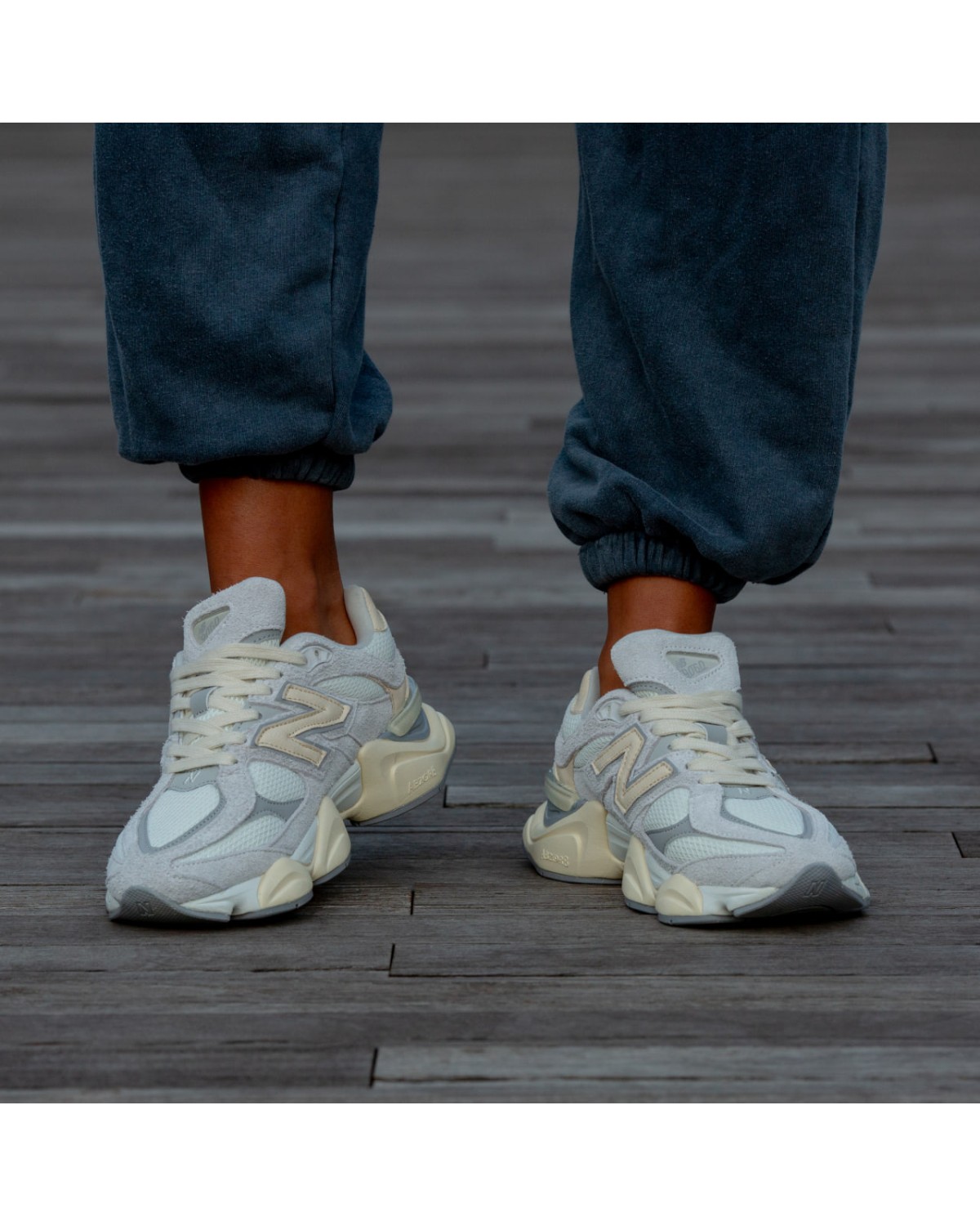 New Balance 9060 Quartz Grey Team Cream Sea Salt