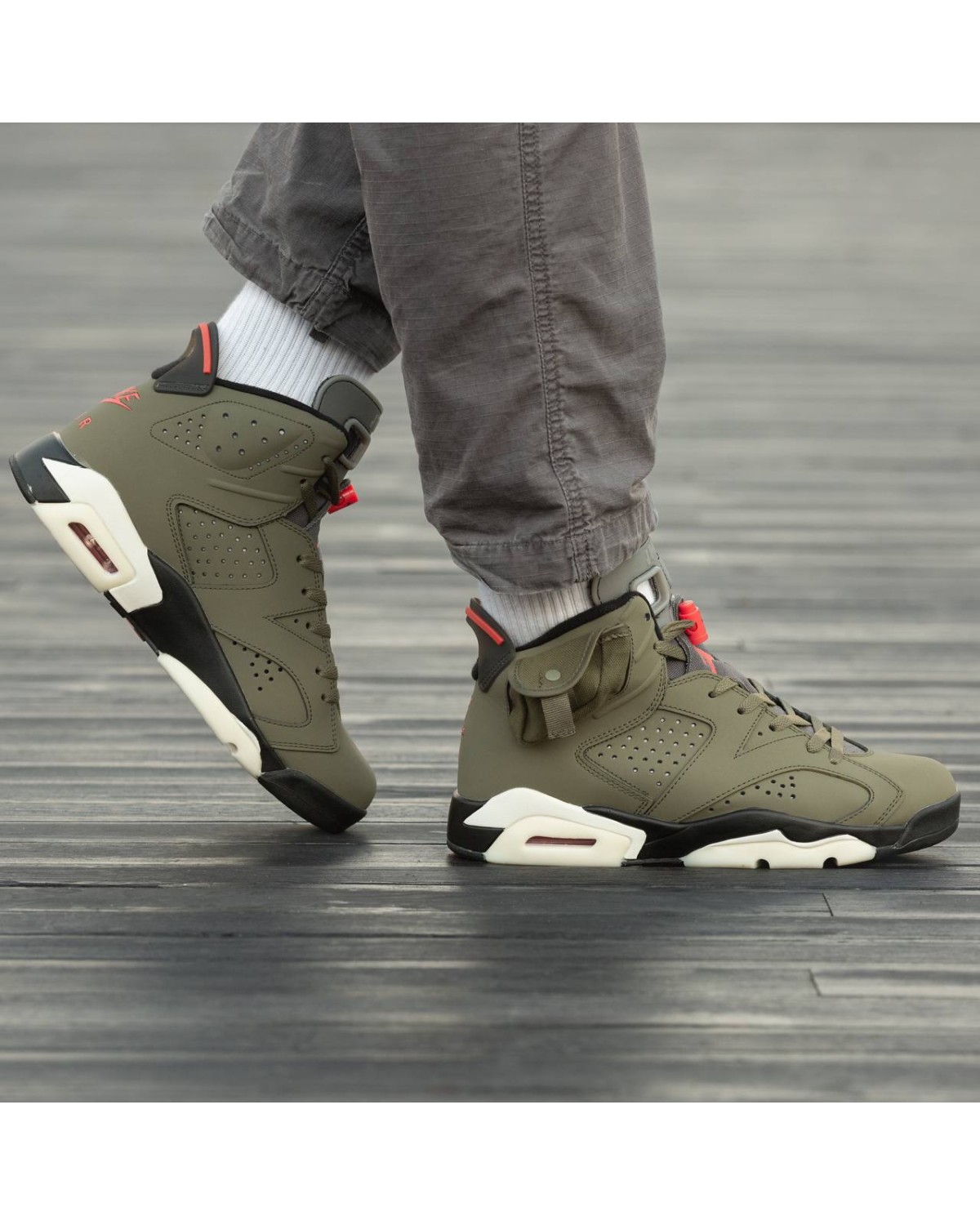 Air Jordan Retro 6 x Trawis Scott Haki Air Jordan Retro 6 x Trawis Scott Haki