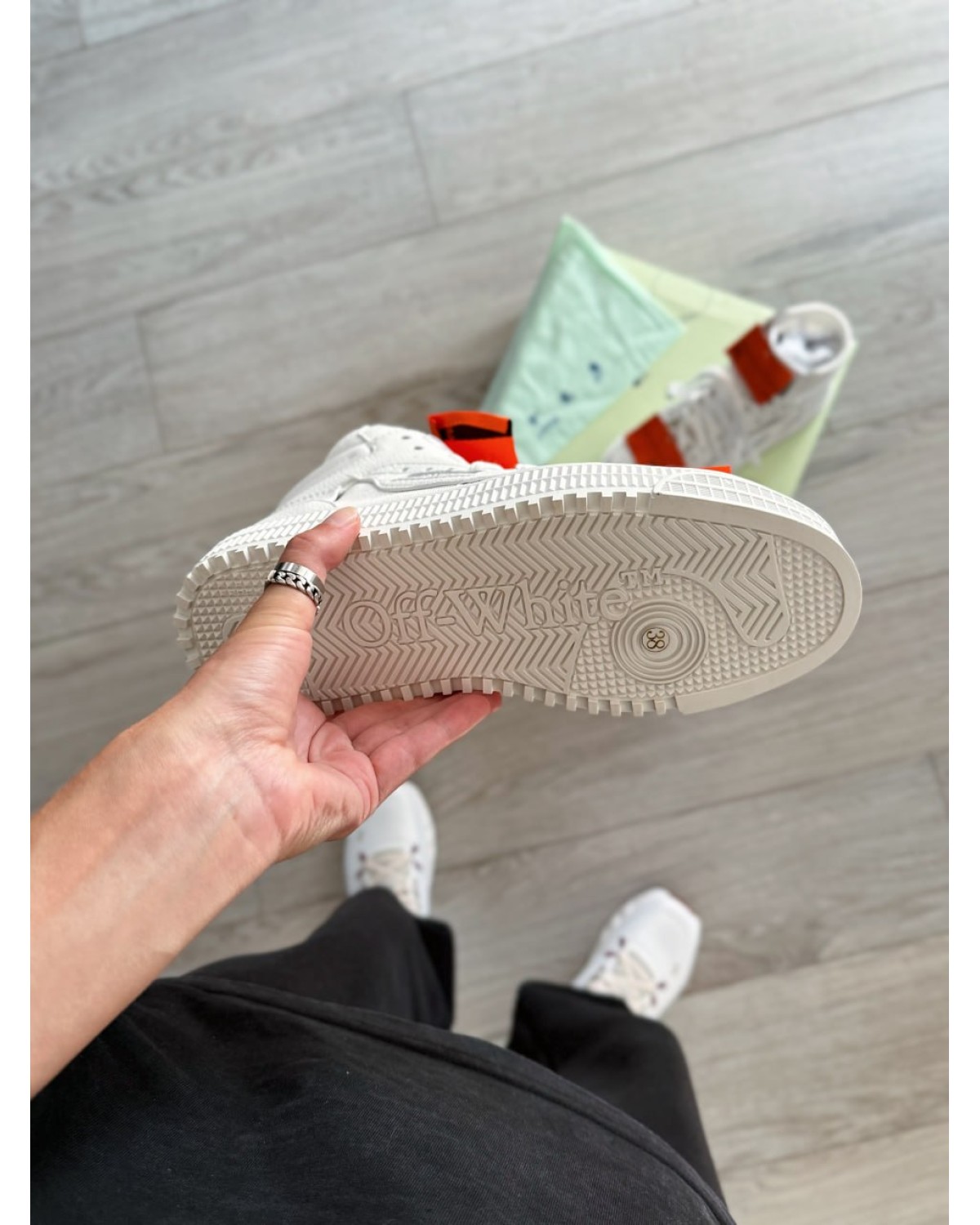 Off-White Off Court 3.0 Leather White White Orange
