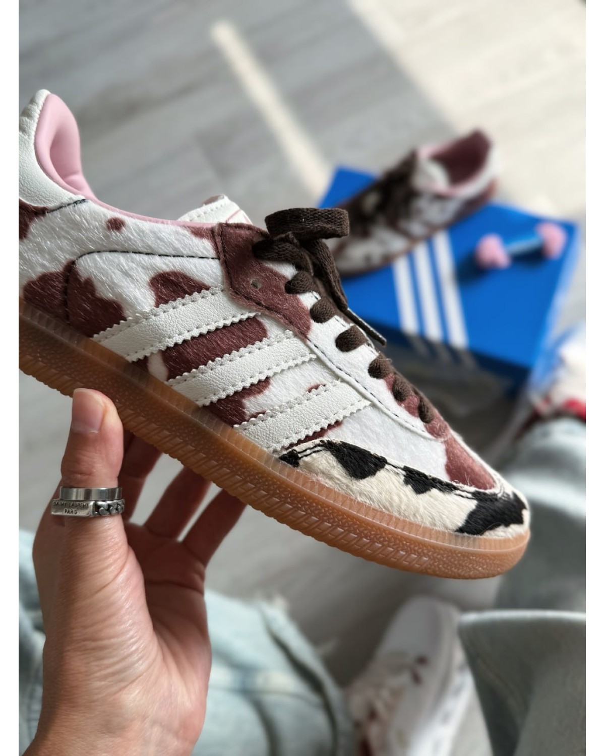 Adidas Samba Cow Print