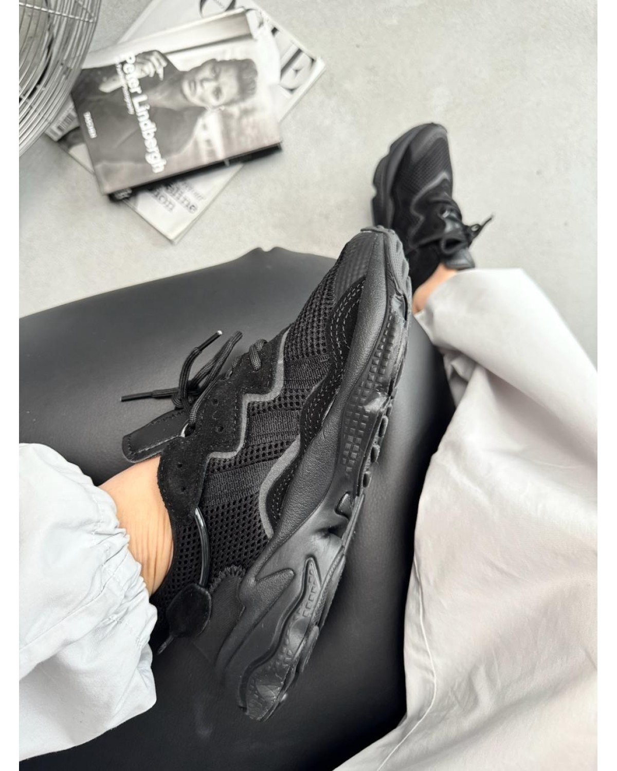 Adidas Ozweego Triple Black Textile