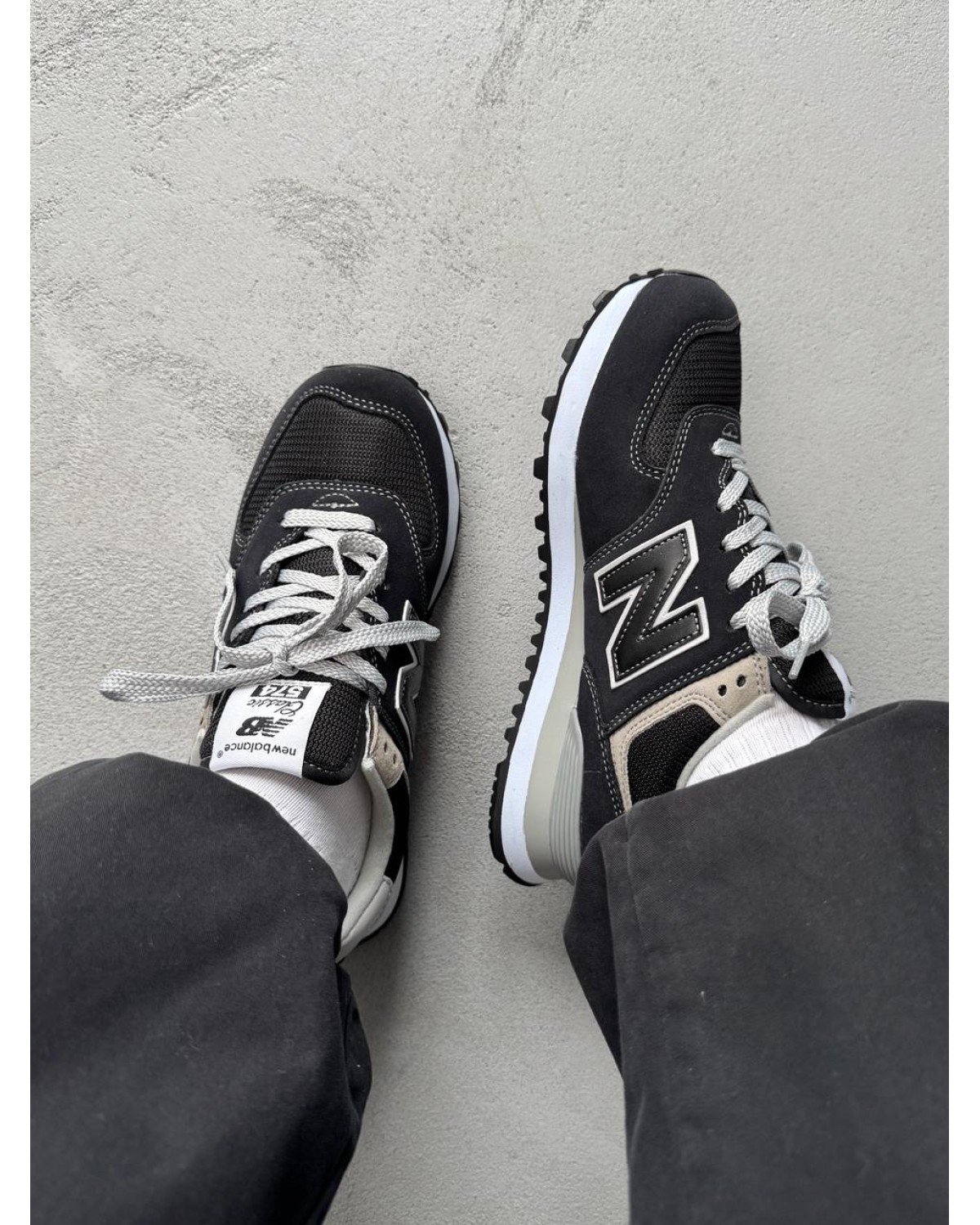 New Balance 574 Black Grey