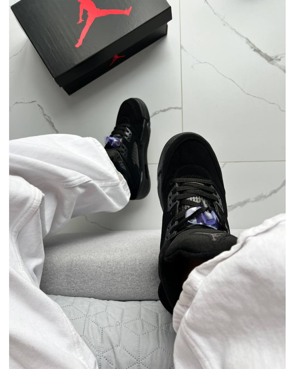 Jordan 5 Black Dark Blue Gum Jordan 5 Black Dark Blue Gum