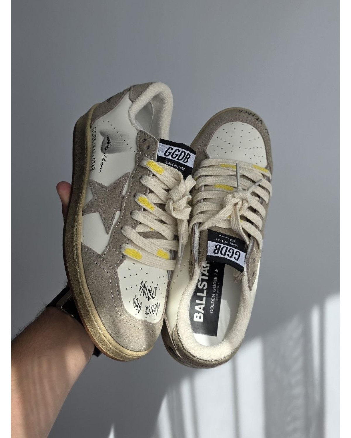 Golden Goose Ball Star Milk/Taupe