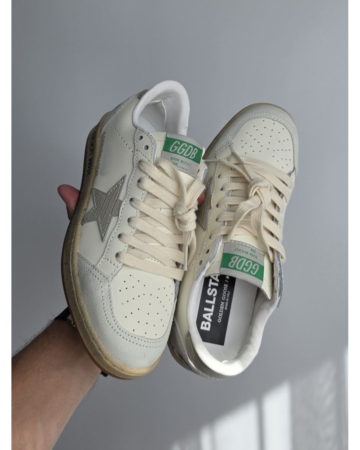 Golden Goose Ball Star Ivory/Silver