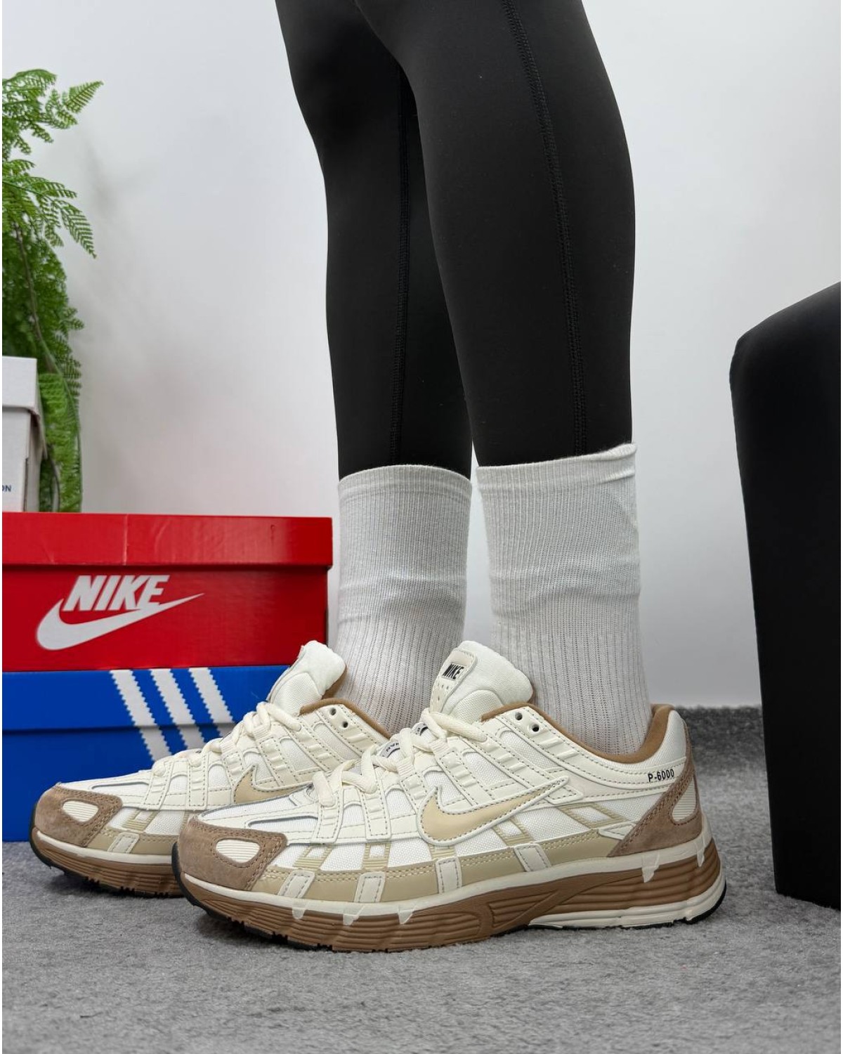 Nike P-6000 Brown Grey Gore Tex