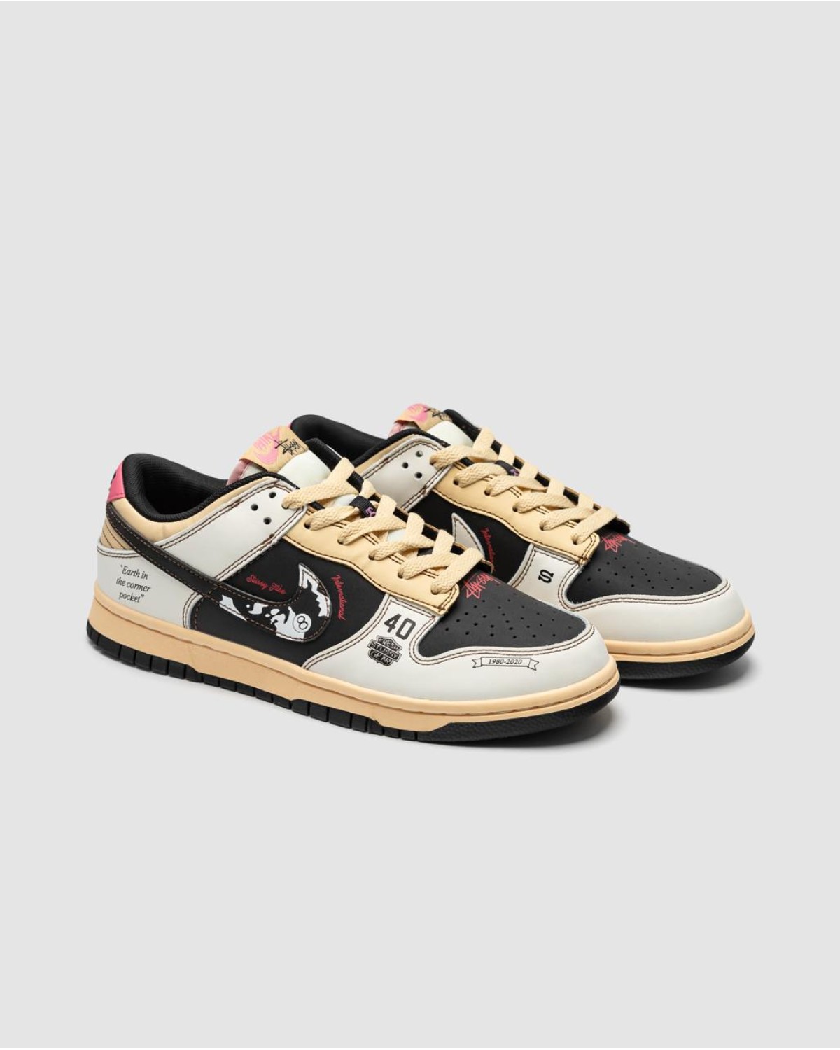 Nike SB Dunk Low x Stussy 40th Brown Grey Beige Nike SB Dunk Low x Stussy 40th Brown Grey Beige