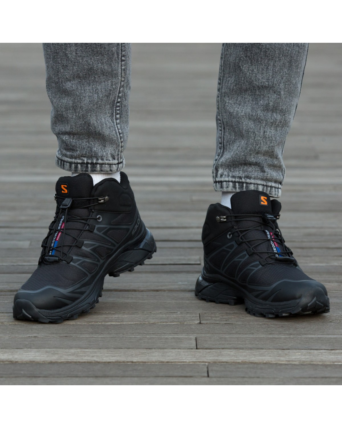 Salomon XT-6 Mid Winter Fur Black Orange Salomon XT-6 Mid Winter Fur Black Orange