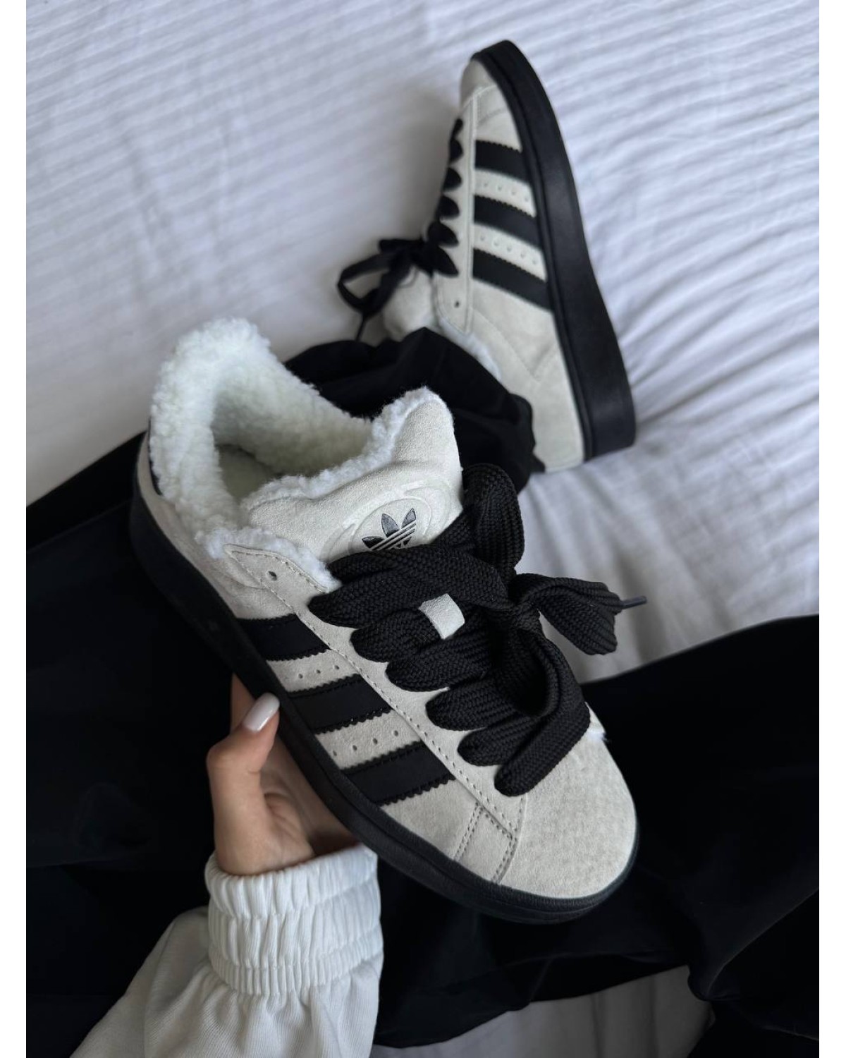 Adidas Campus Grey/Black Sole Fur