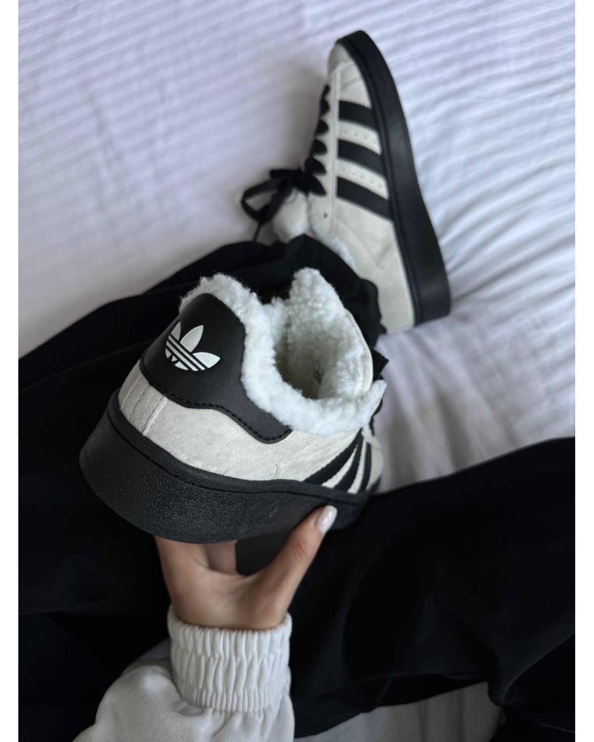 Adidas Campus Grey/Black Sole Fur