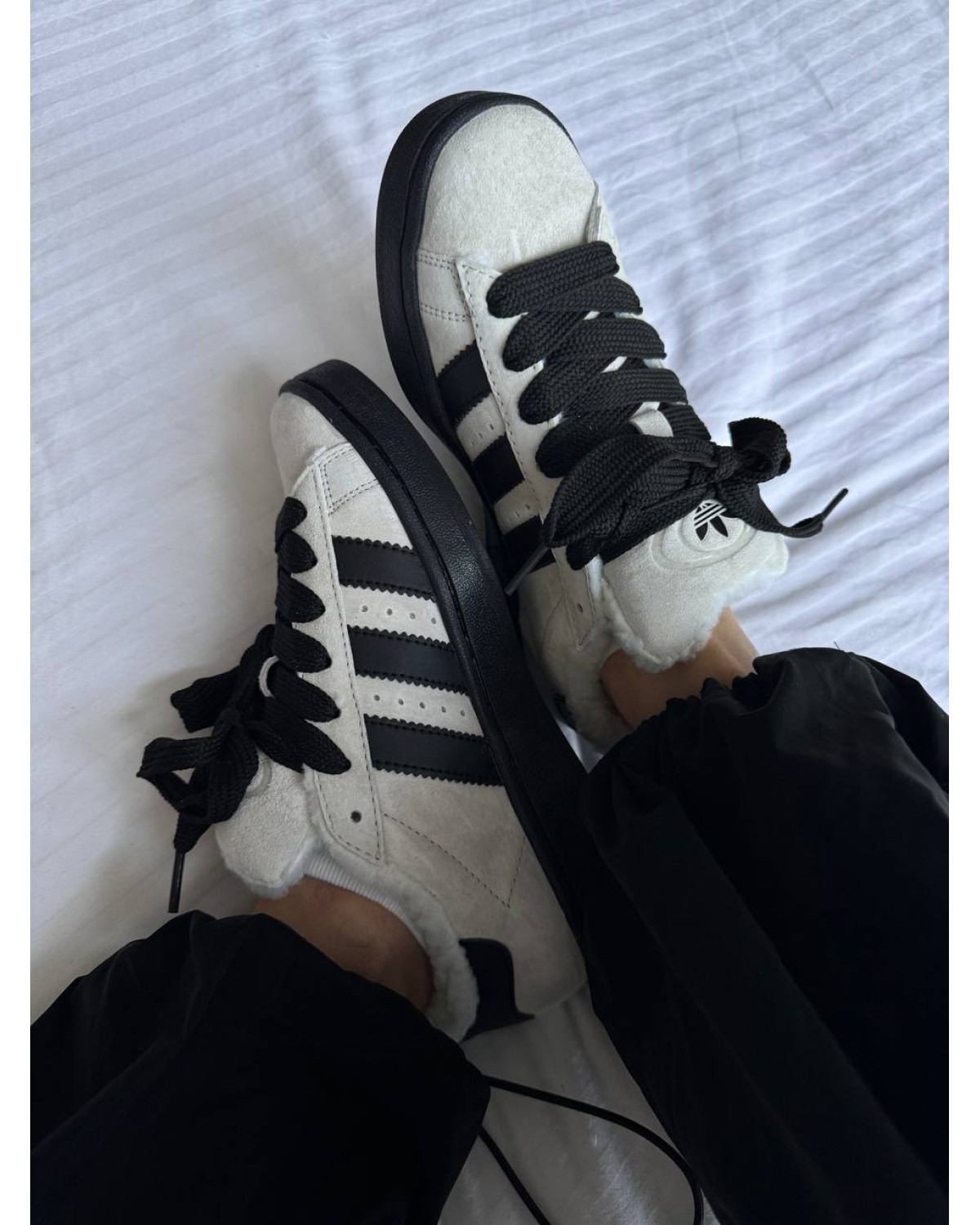 Adidas Campus Grey/Black Sole Fur